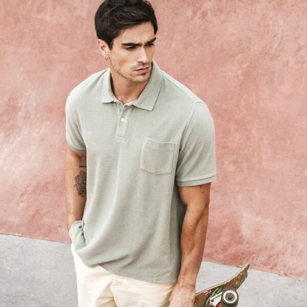 Native Spirit Terry Towel Polo Shirt Thumbnail