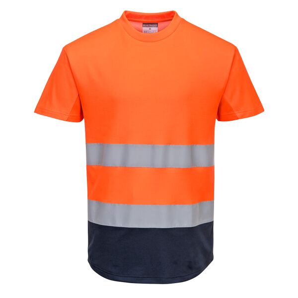  Hi-Vis Contrast Mesh Insert T-Shirt S/S Thumbnail