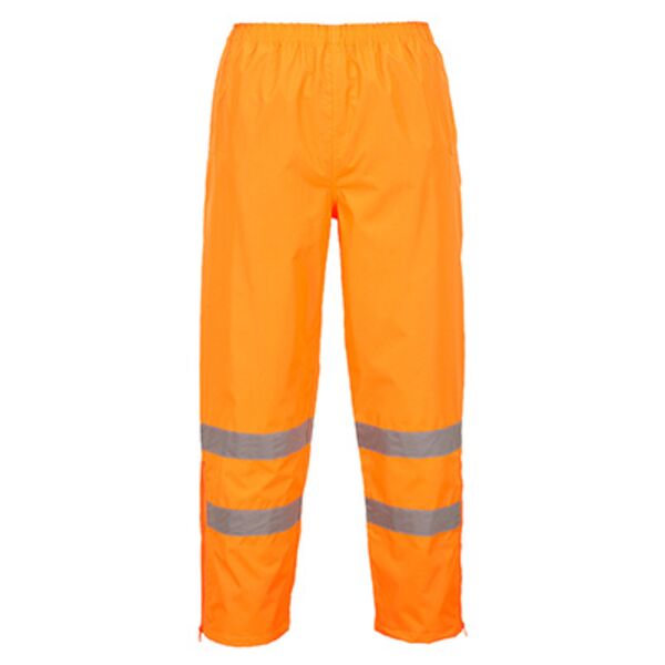 Hi-Vis Breathable Rain Trousers Orange Thumbnail